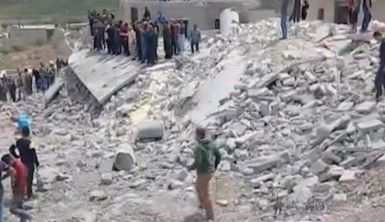 Halep'te bir tüp gaz deposunda patlama