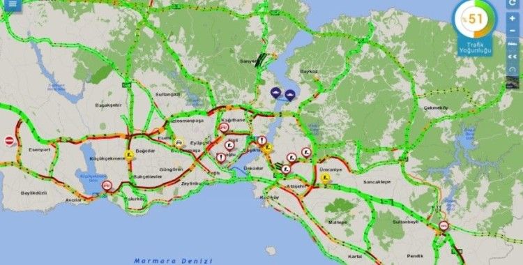  İstanbul’da sokağa çıkma kısıtlamasına saatler kala trafik yoğunluğu arttı