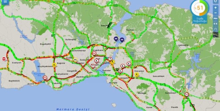 İstanbul'da sokağa çıkma kısıtlamasına saatler kala trafik yoğunluğu arttı