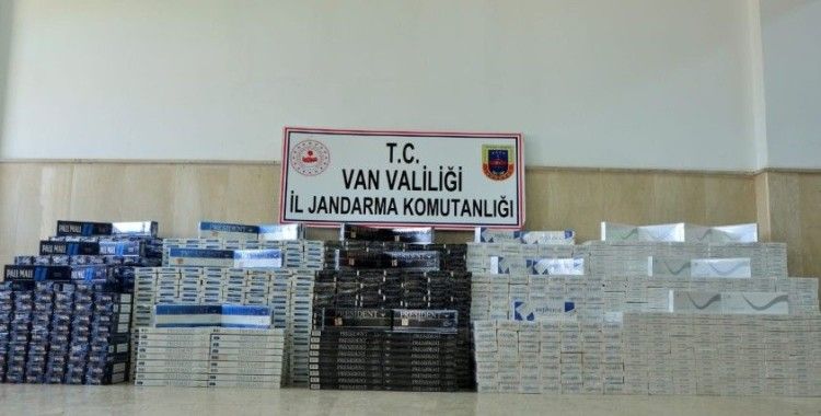 Çaldıran'da 20 bin paket kaçak sigara ele geçirildi
