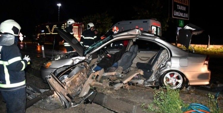 Aksaray’da 2 otomobil çarpıştı: 1 ölü 3 ağır yaralı