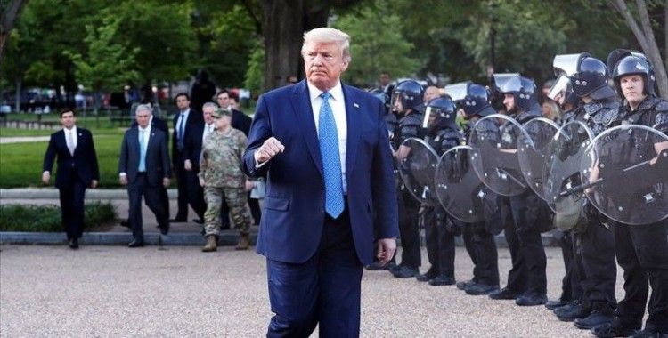 Trump, Floyd gösterilerinde Beyaz Saray'daki sığınağa 'teftiş amacıyla' gittiğini söyledi