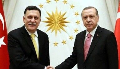 Cumhurbaşkanı Erdoğan ve Libya Başbakanı Sarrac'tan ortak basın toplantısı