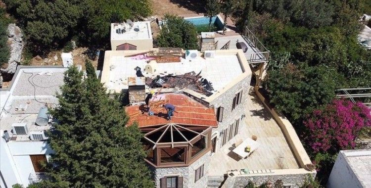 Firari gazeteci Can Dündar'ın Bodrum'daki villasının kaçak bölümünde yıkım başladı
