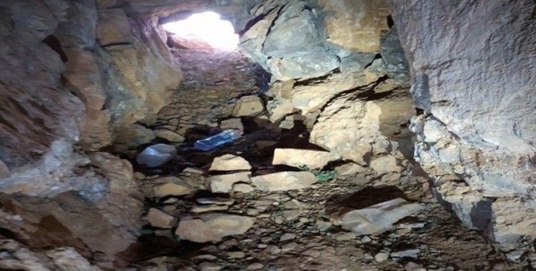 Haftanin'de ağır silah mevzii olarak kullanılan 150 metrelik tünel bulundu