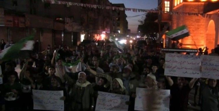 El Bab'da Esad karşıtı protesto