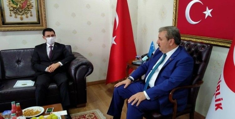 Türkmenistan Büyükelçisi, BBP Başkanı Destici'yi ziyaret etti