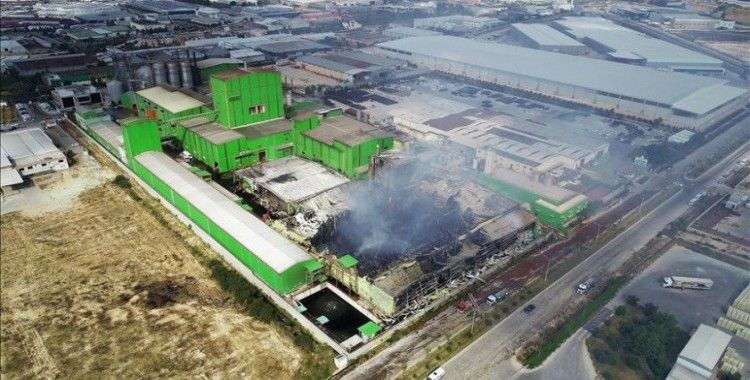 Adana'daki fabrika yangını söndürüldü