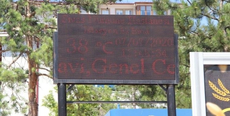 Sivas'ta rekor sıcaklık