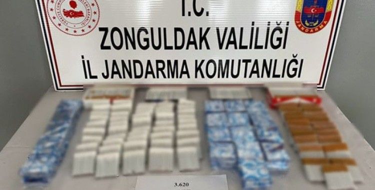 Zonguldak'ta 3 bin 620 adet tütün doldurulmuş makaron ele geçirildi
