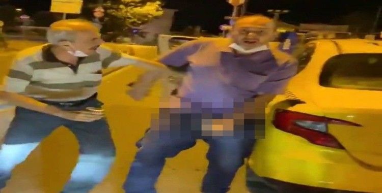 İstanbul'un göbeğinde taksici rezaleti