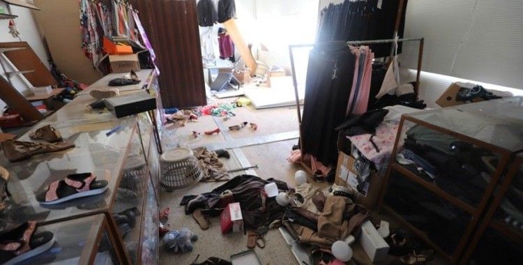 Bayram öncesi Azez'de hain saldırıda yardım mağazası zarar gördü