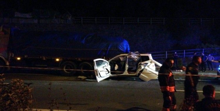 Trabzon'da trafik kazası: 4 ölü