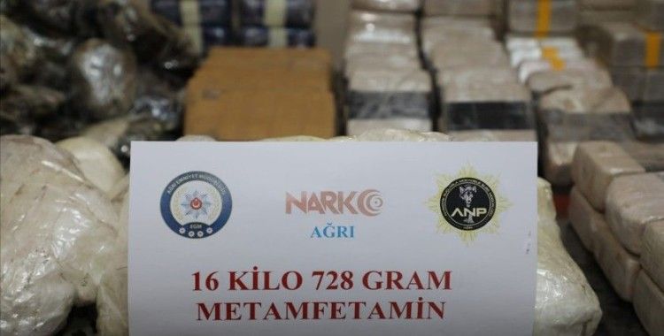 Ağrı'da piyasa değeri 13 milyon TL olan uyuşturucu madde ele geçirildi