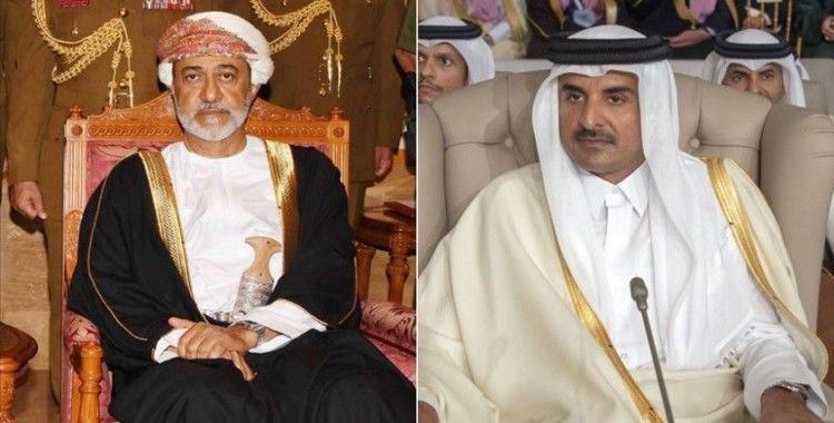 Umman Sultanı ile Katar Emiri ikili ilişkileri güçlendirmeyi görüştü