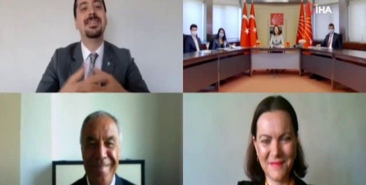 CHP’de partiler arası bayramlaşma video konferansla yapıldı