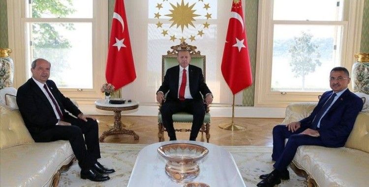 Cumhurbaşkanı Erdoğan KKTC Başbakanı Tatar'ı kabul etti