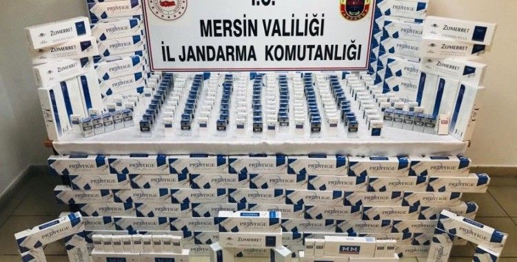 Tarsus'ta bin 730 paket gümrük kaçağı sigara ele geçirildi