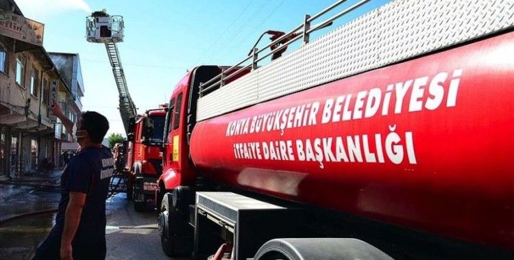 Konya'da bir iş yerinde doğal gaz patlaması meydana geldi