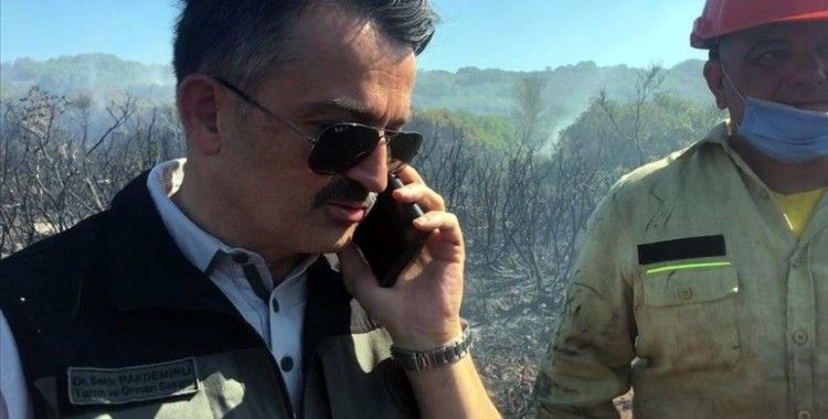 Cumhurbaşkanı Erdoğan'dan yangınla mücadele eden işçilere moral telefonu