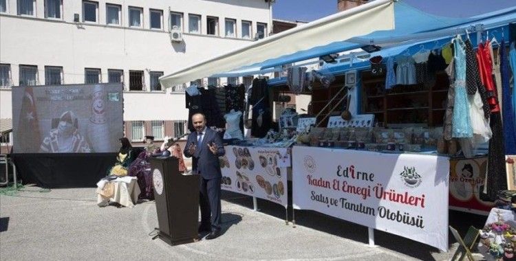 Edirne Valiliğince üretici kadınlara 'mobil dükkan' armağan edildi