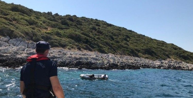Kuşadası Körfezi'nde Yunanistan'ın geri ittiği 18 göçmen kurtarıldı