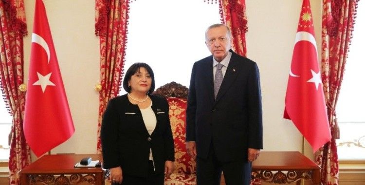 Cumhurbaşkanı Erdoğan, Azerbaycan Milli Meclis Başkanı'nı kabul etti
