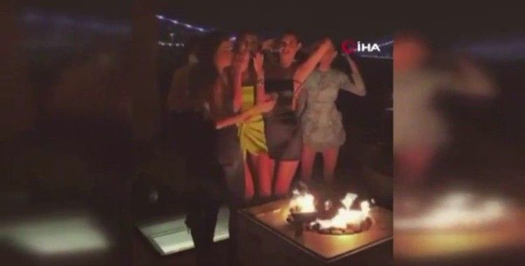 Boğaz’da tepki çeken doğum günü partisi