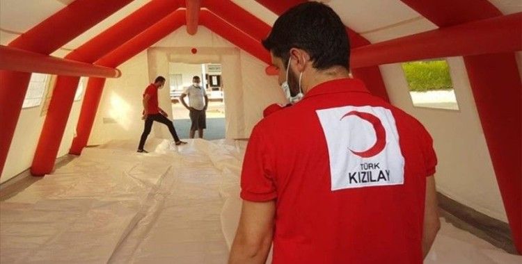 Türk Kızılaydan KKTC'de salgın çadırı desteği