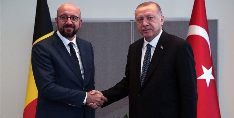 Cumhurbaşkanı Erdoğan ile AB Konseyi Başkanı Michel görüştü