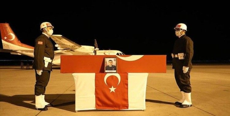 Irak'ın kuzeyinde şehit olan Teğmen Harun Aslan'ın cenazesi memleketi Ağrı'ya getirildi