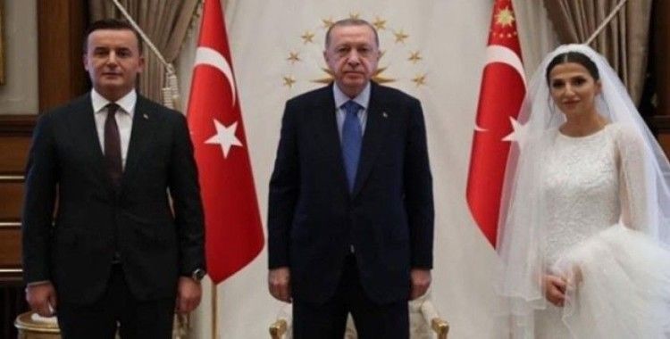 Ankara Başsavcısı Yüksel Kocaman nikahtan sonra Cumhurbaşkanı Erdoğan'ı ziyaret etti