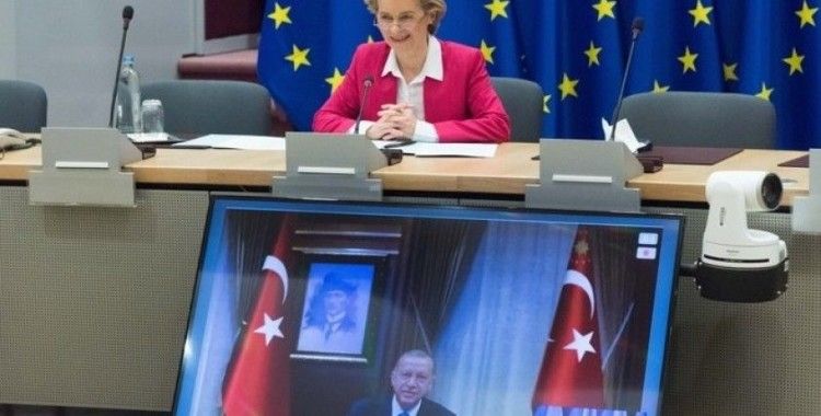 AB Komisyonu Başkanı Leyen: "Cumhurbaşkanı Erdoğan ile verimli görüşme gerçekleştirdik"
