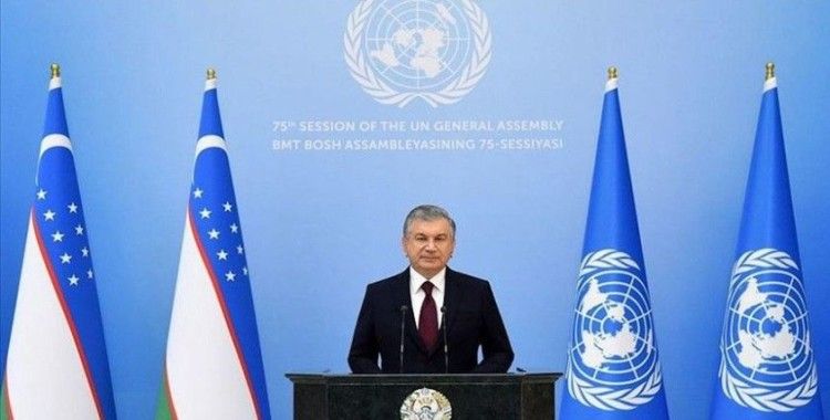 Özbekistan Cumhurbaşkanı Mirziyoyev BM Genel Kurulu'na ilk kez Özbekçe hitap etti