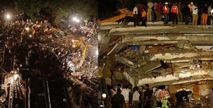 Hindistan'da çöken binada ölü sayısı 41'e yükseldi