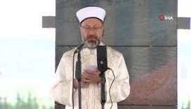 Diyanet işleri Başkanı Erbaş cuma namazı kıldırdı, hutbe irat etti