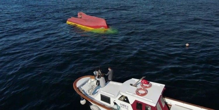 Batan balıkçı teknesi drone kamerasında
