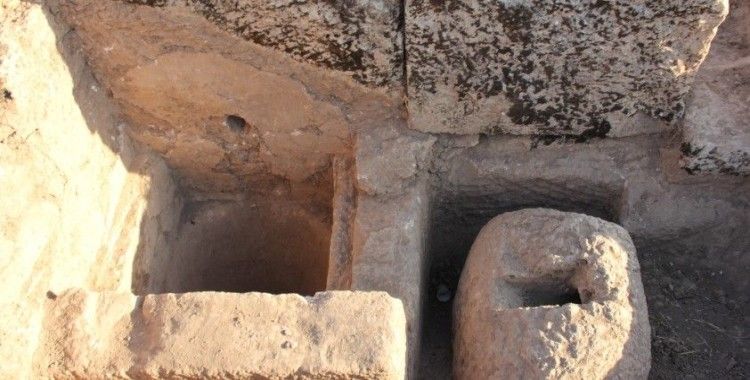 Perre Antik Kent'teki kazılarda 9 adet üzüm işliği bulundu