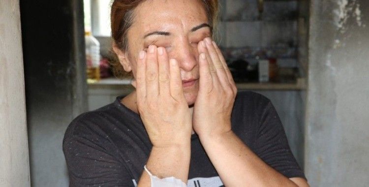 Kızının evi küle dönen ve kedileri ölen annenin gözyaşları
