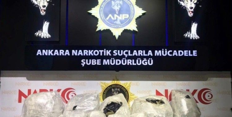 Ankara Narkotik polisi 31 kilo kubar esrar ele geçirdi