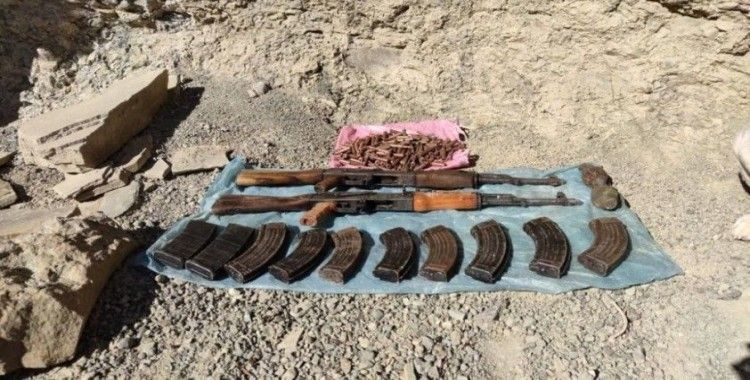 Van'da PKK terör örgütüne ait silah ve mühimmat el geçirildi