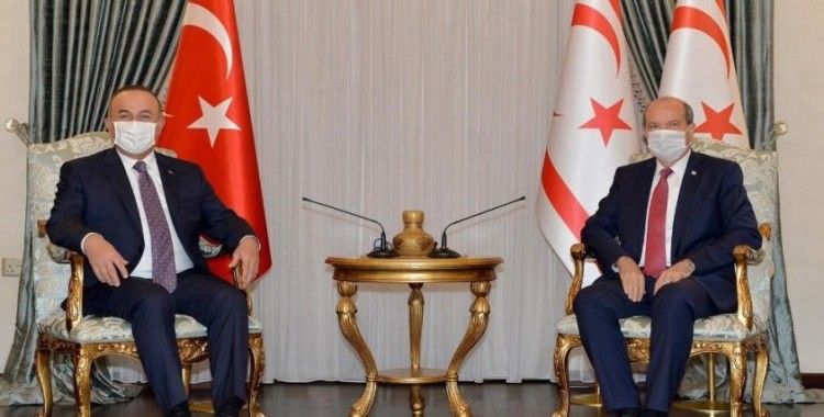 Dışişleri Bakanı Çavuşoğlu, KKTC Cumhurbaşkanı Tatar ile görüştü