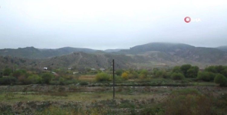 Ermenistan işgalinden kurtarılan Tuğ köyü ve Hadrut kasabası havadan görüntülendi