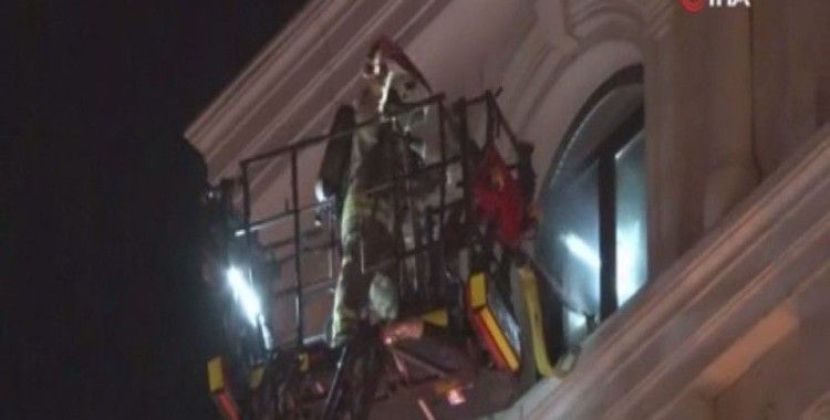 Şişli’de otelde yangın paniği