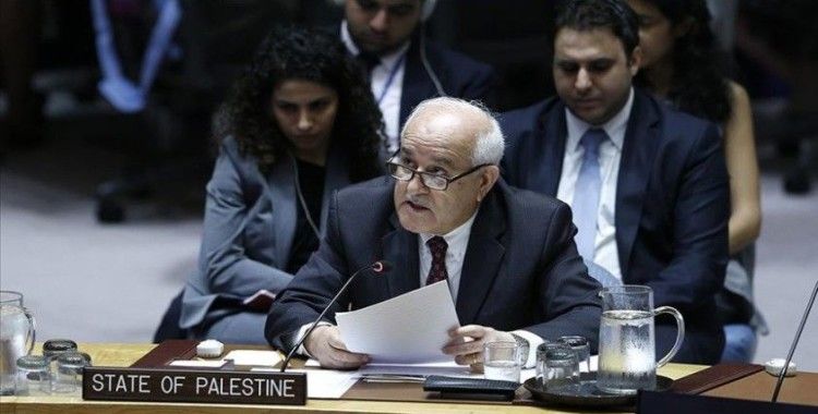 Filistin'in BM Temsilcisi Mansur, İsrail'in yıkımlarını BM'li yetkililere şikayet etti