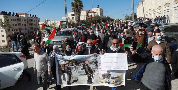 Filistinliler Pompeo’nun Yahudi yerleşim birimine ziyaret planını protesto etti