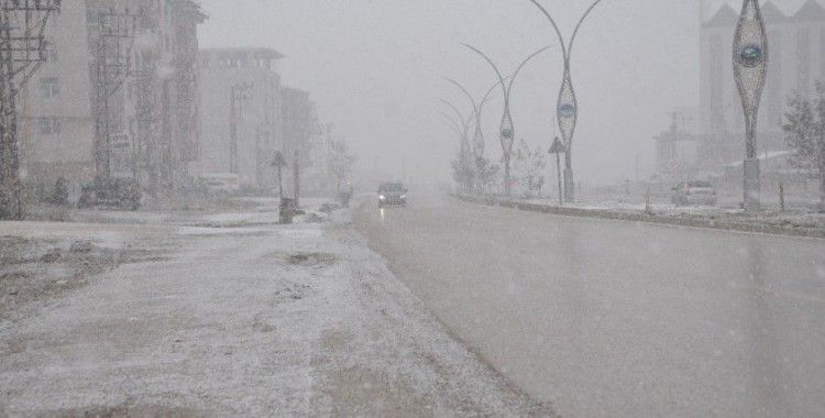 Yüksekova’da lapa lapa kar yağışı