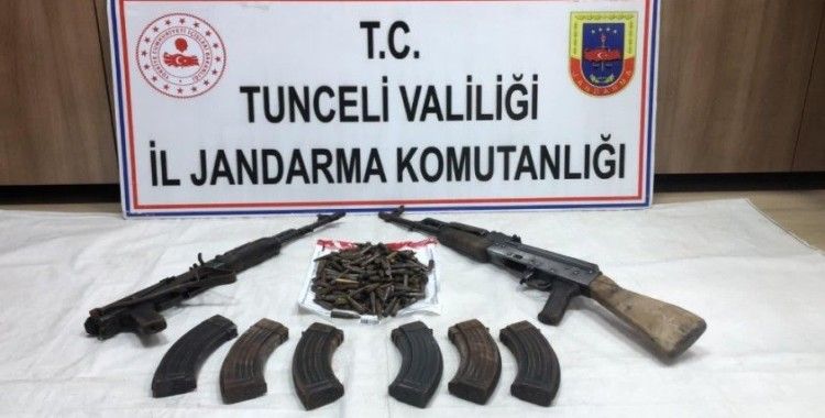 Tunceli'de 1 sığınak imha edildi, silahlar ve mühimmat ele geçirildi