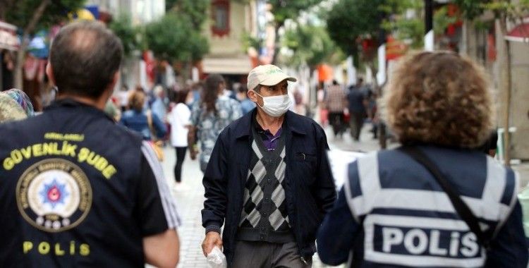 Maske takılması zorunluluğuna uymadığı tespit edilen 18 bin 747 kişiye idari para cezası verildi