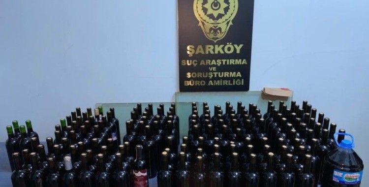 Şarköy'de 120 litre kaçak içki ele geçirildi: 3 gözaltı
